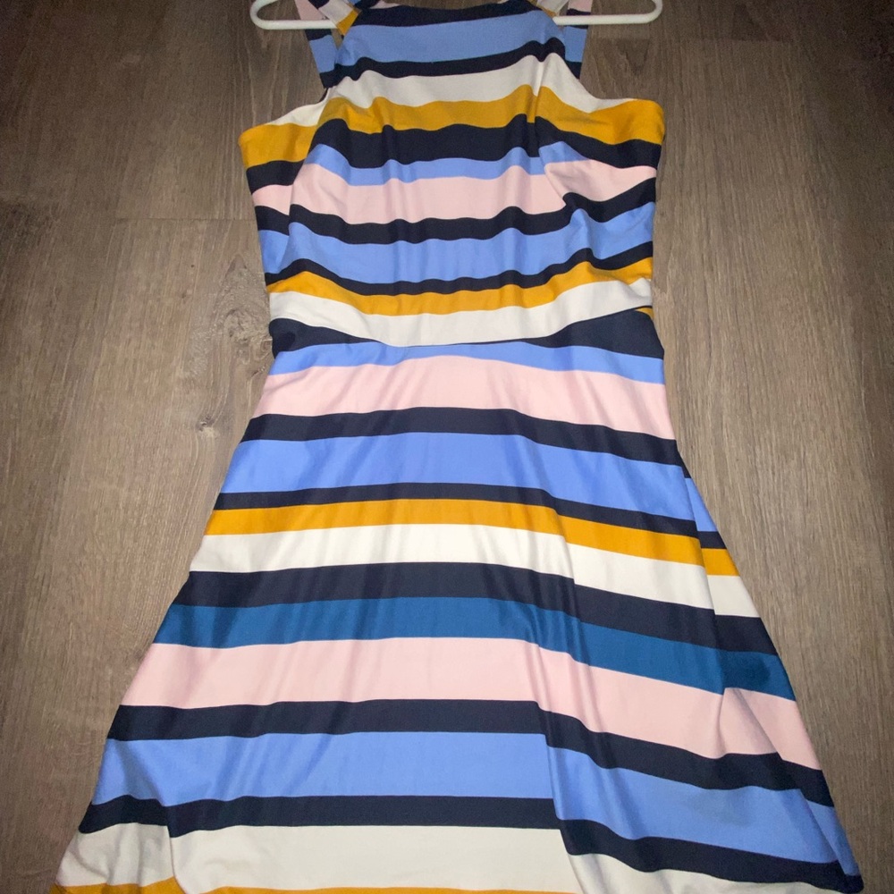 IZ Byer Halter Above The Knee Striped dress size XL (junior) - Picture 5 of 9